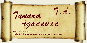 Tamara Agočević vizit kartica